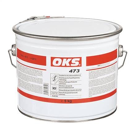 OKS 473, grasso fluido per l'industria alimentare. Grado NLGI 00 - 5 kg