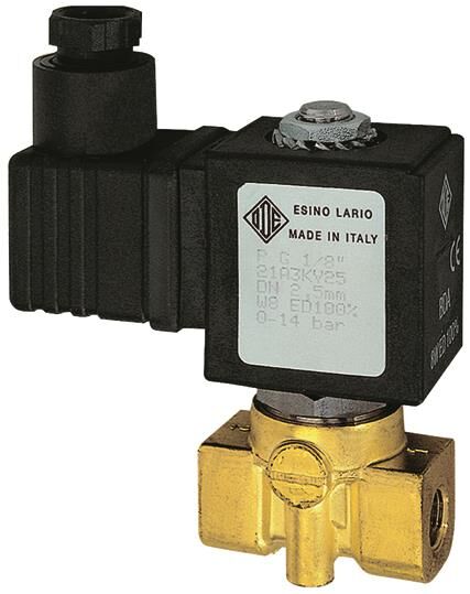 Electrovanne (2/2)/fermée sans courant à commande directe / 230 V / 50-60 Hz 102888