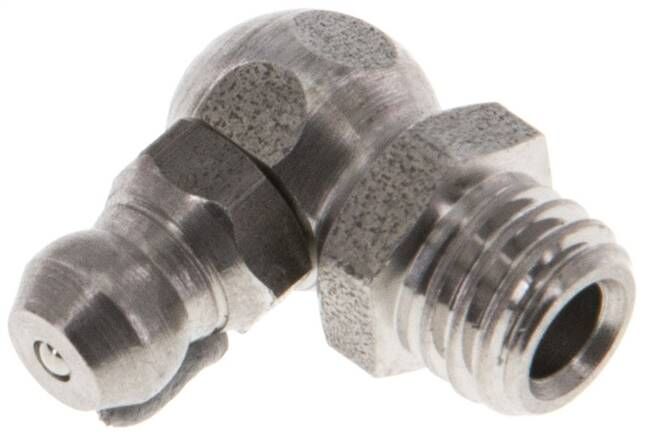 Ingrassatore conico a 90°, M 8 (conico), 1.4305 (esagonale)
