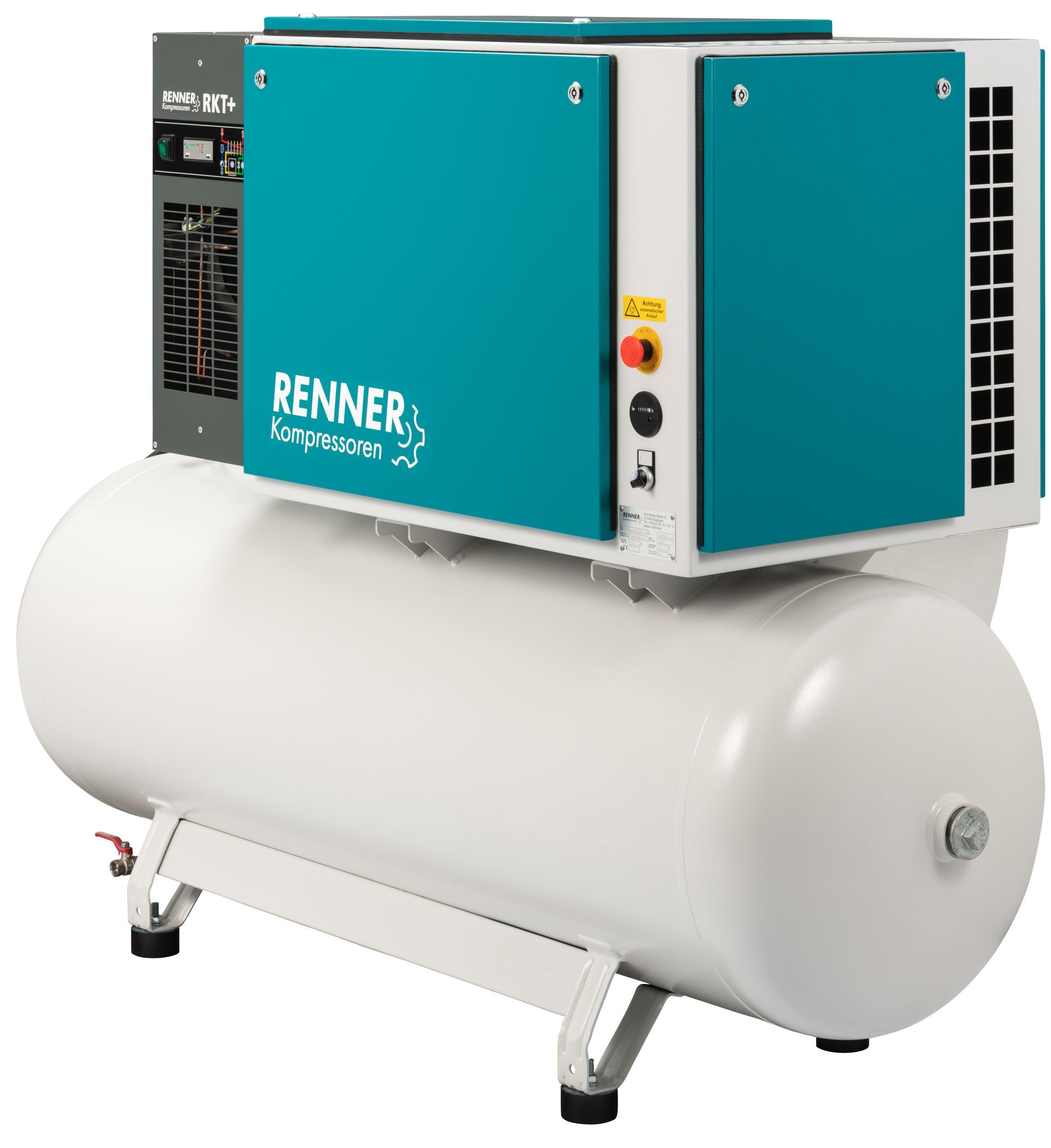 RENNER RIKO 960/500 ECN-S-KT Industrie-Kolbenkompressor 10 bar mit Kältetrockner und Schalldämmbox