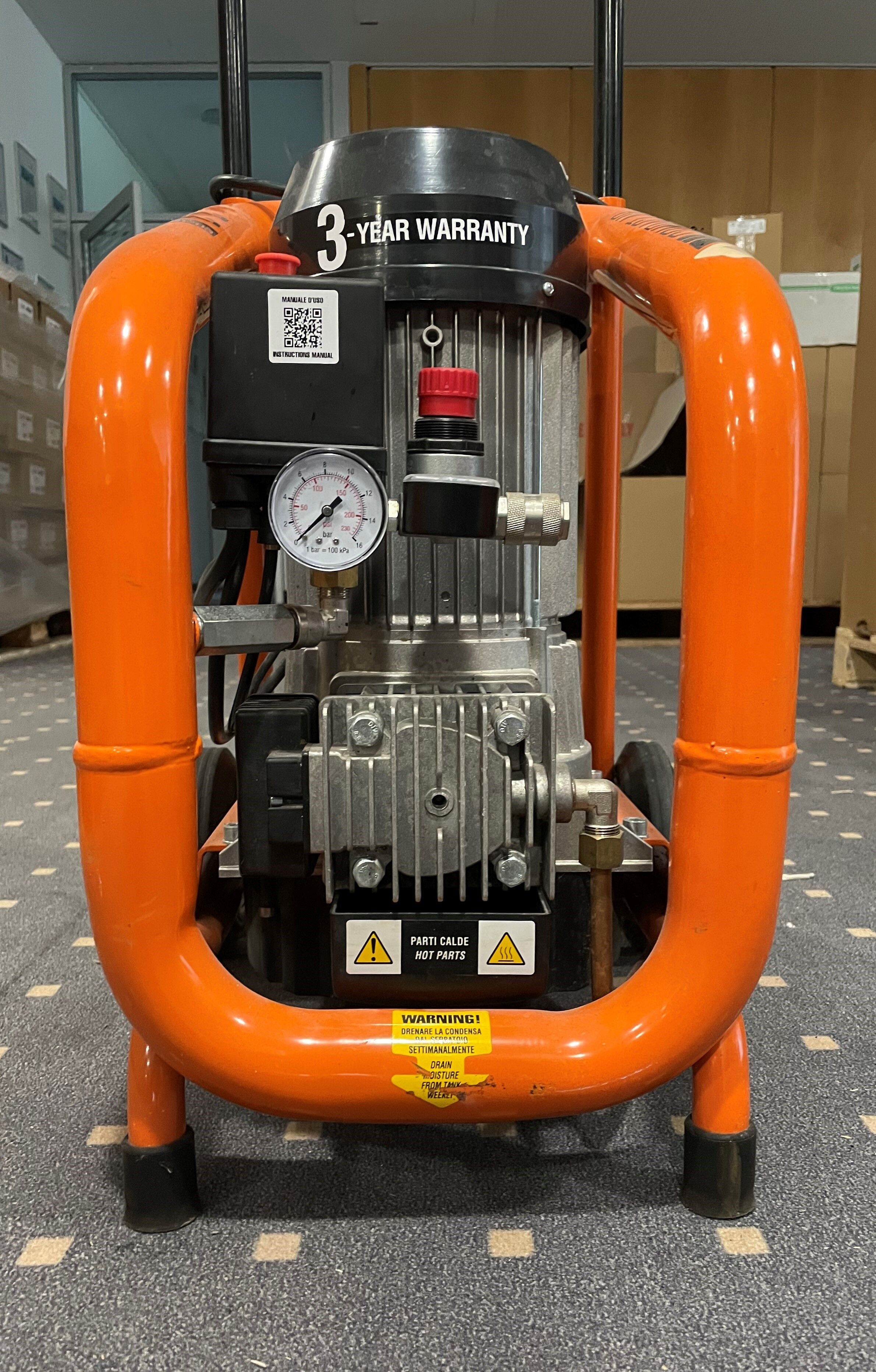 GEBRAUCHT Gentilin ölfreier Kompressor C330/03 · 200 l/min · 10 bar · 2,2 kW · ölfreier Kolbenkompressor · Bj. 2023, ca. 1 Bh