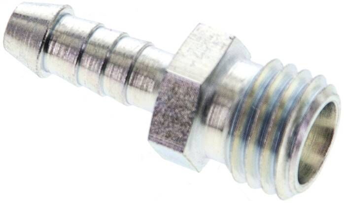 Nipplo per tubi M 12 x 1,5 (6 L), 5 - 6 mm, acciaio zincato