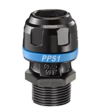PREVOST MUFFE DIRITTO CON FILO ESTERNO per tubi con Ø esterno=16 ET BSPT=R 1/2 ET NPT=
