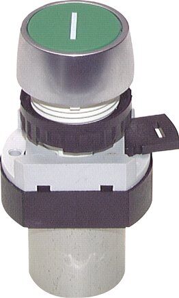 3/2-Wege Drucktaster-Ventil, schwarz (22,5mm), M5