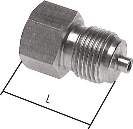 Manom.-Reduzierung G 1/8"(AG)-G 1/4"(IG). 1.4571, 25mm