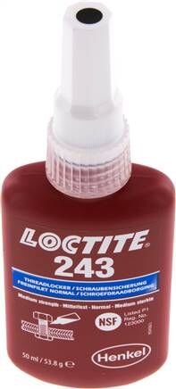 Frenafiletti anaerobico, Loctite, 50 ml, media resistenza