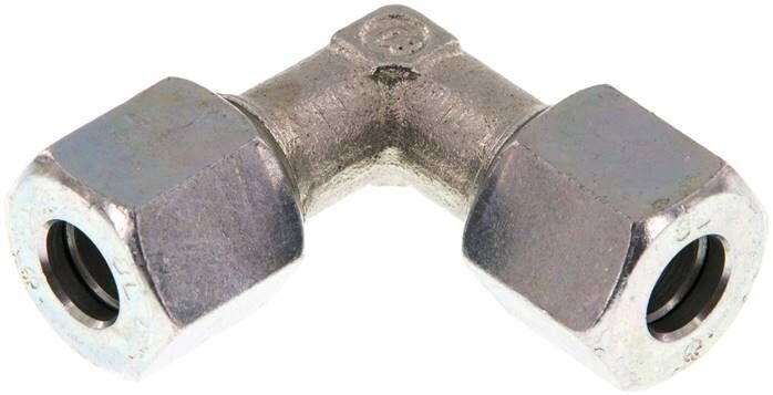 Raccordo ad anello di taglio a gomito 8 L (M14x1,5), acciaio zincato
