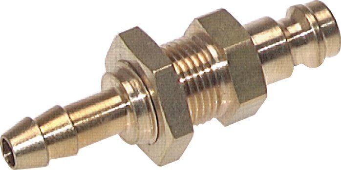 Connecteur de raccord de cloison (NW5) 9 (3/8")mm de tuyau, laiton