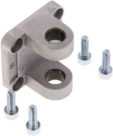 ISO 15552-Fixation du pivot de fourche 40 mm, aluminium avec douille