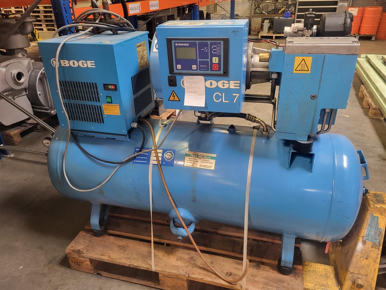 GEBRAUCHT Boge Schraubenkompressoren CLD 7 10 bar