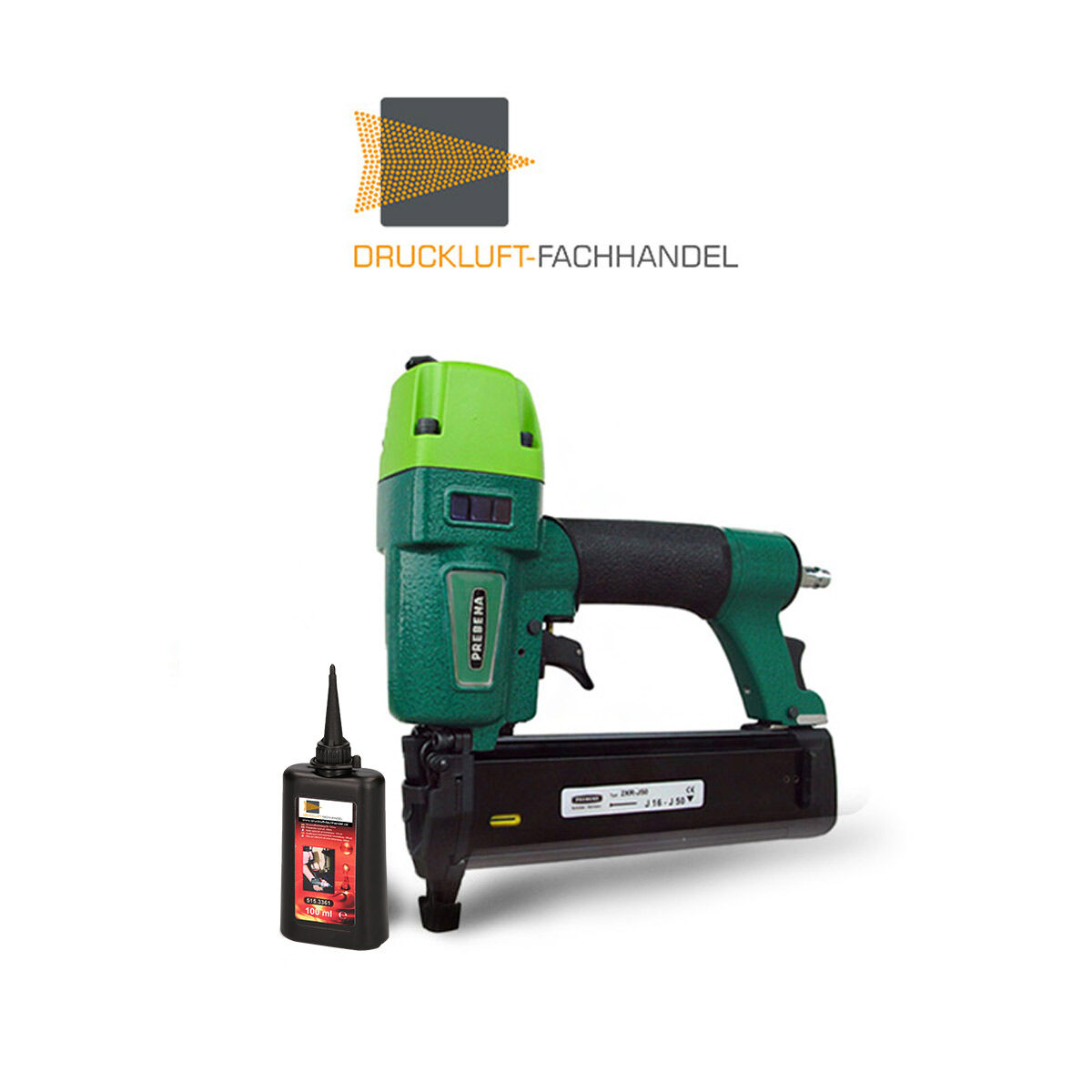 Prebena Druckluftnagler 2XR-J50 - der Vergleichssieger! Inkl. Werkzeugöl