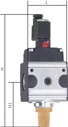 Elettrovalvola MULTIFIX a 3/2 vie (NC), G 1", 115 V AC