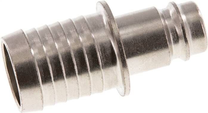 Kupplungsstecker (NW10) 19 (3/4")mm Schlauch, Stahl gehärtet & vernickelt