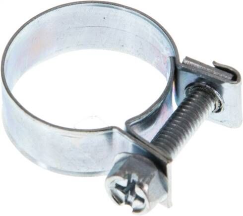 9mm mini collier de serrage, 18 - 20mm, acier galvanisé (W1)