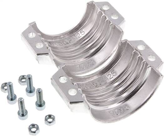 Coupelles de serrage 89 - 93mm, aluminium, EN14420-3 (DIN2817)