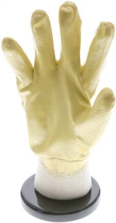 Guanto in maglia, rivestimento in nitrile flessibile (resistente all'olio), antiscivolo, taglia L/9, classe di protezione 4.1.1.1.X