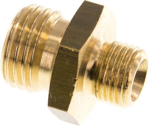 Rothenberger Industrial Doppio Nipplo In Ottone Per Tubi Gas Propano - Filettatura Sinistra G 1/4" L X G 1/4" L