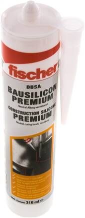 Silicone per costruzioni FISCHER DBSA, trasparente, cartuccia da 310 ml