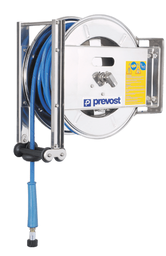 Prevost Schlauchaufroller 20 m für Hochdruck-Wasser, mit verstärktem HD-Gummischlauch  DGO0820HPI
