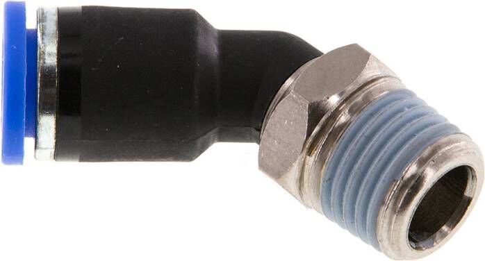 connettore push-in a 45° R 1/4"-8mm, standard IQS