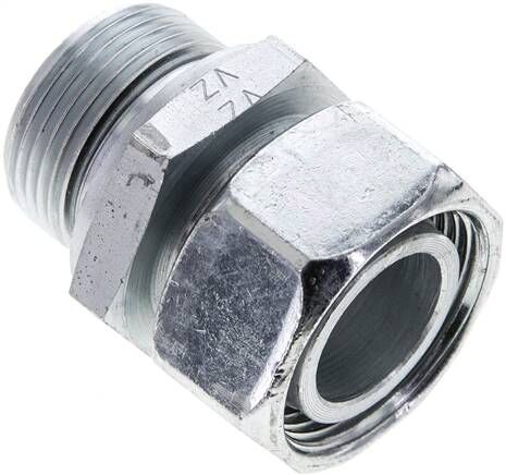 Blocco ad anello regolabile M 33x2-28 L, acciaio zincato