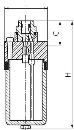 Lubrificatore a nebbia, G 3/8", acciaio inox 1.4404