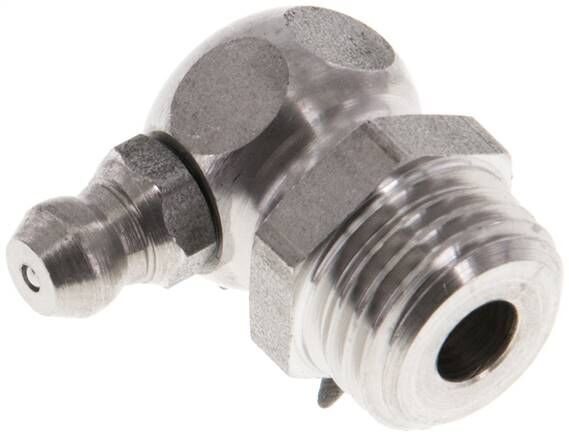 Ingrassatore conico a 90°, R 1/4", 1.4305 (esagonale)