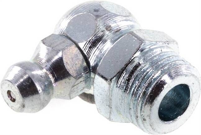 Ingrassatore conico 90°, M 10x1 (conico), acciaio zincato (esagonale)