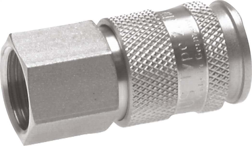 Attacco rapido (NW10) G 3/8"(IG), 1.4404
