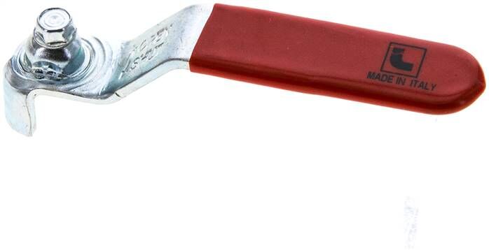 Maniglia combinata rossa, misura 1, acciaio piatto (acciaio zincato con rivestimento in plastica)