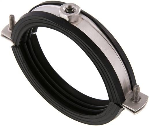 Fascetta stringitubo, 100 - 106 mm, 1.4404, con inserto, RS 106 G ES
