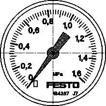 FESTO MA-50-1,6-G1/4-MPA (192735) Manometer