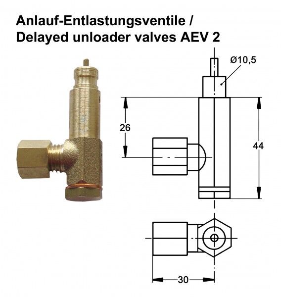 Valvola di sicurezza AEV2 per pressostato Condor