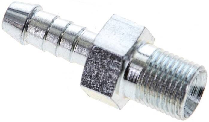 Nipplo per tubi flessibili G 1/8" AG, 5 - 6 mm, acciaio zincato