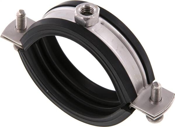 Fascetta stringitubo, 57 - 64 mm, 1.4404, con inserto, RS 64 G ESM8