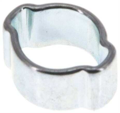 collier de serrage à 2 oreilles 7 - 9mm, acier galvanisé (W1)