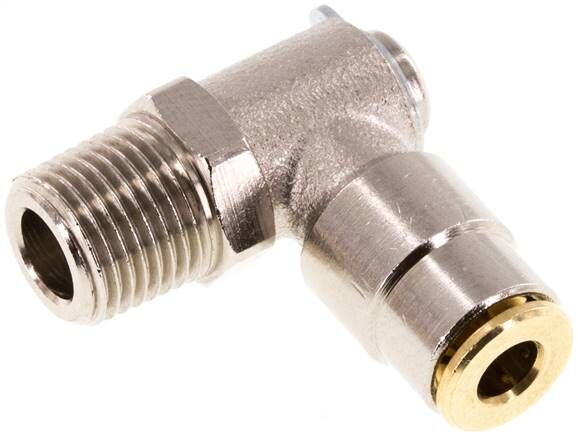 Raccordo a innesto rapido a L ad alta pressione. R 1/8"-4 mm (pos.)