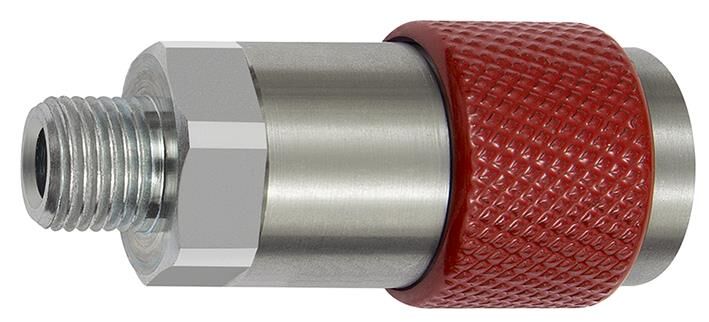 Giunto girevole di sicurezza NW 6, ISO 6150 C, G 3/8 ET, rosso 426.12-DREH-R