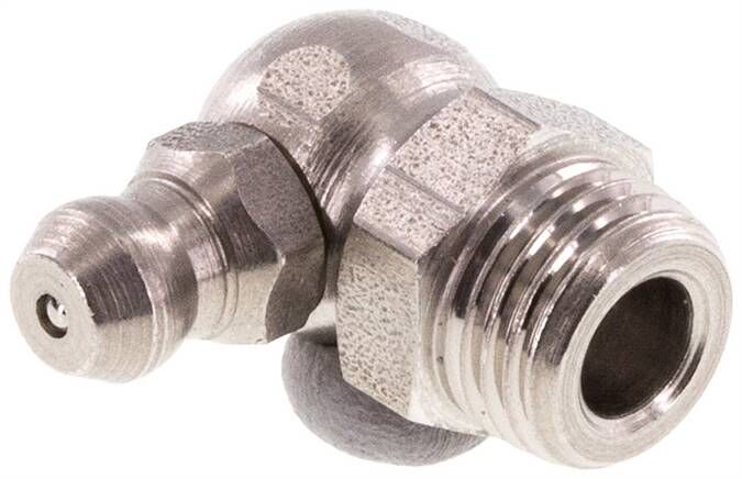 Ingrassatore conico a 90°, M 10x1 (conico), 1.4305 (esagonale)