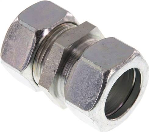Raccordo ad anello di taglio diritto 28 L (M36x2), acciaio zincato