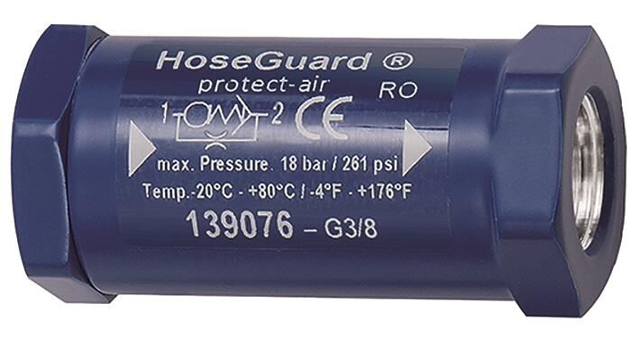 Sécurité de rupture de tuyau -Hose Guard-, G 2 FF/FF, remplacement pour 105658 222.20