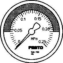 FESTO MA-50-0,25-R1/4-MPA-E-RG (526780) Manometer