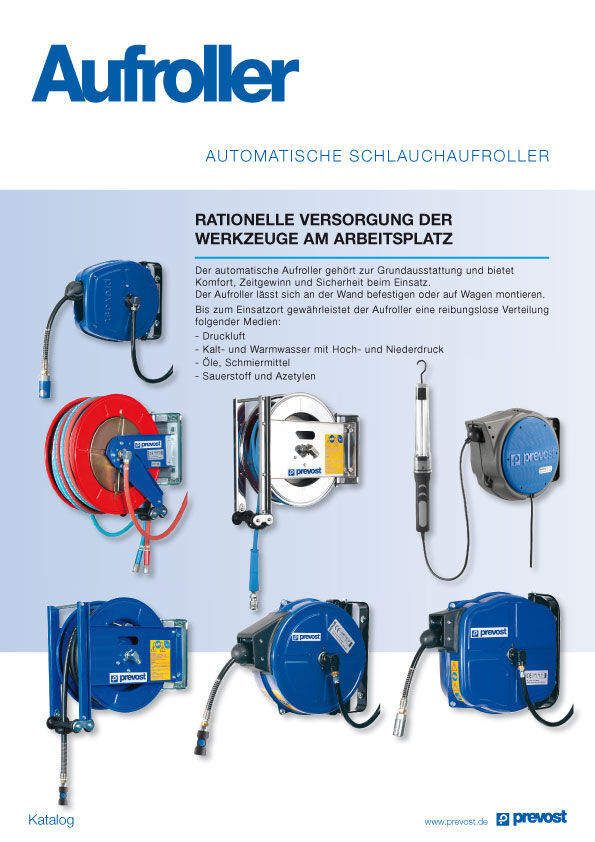 Avvolgitubo industriale Prevost 10 m - 10x14 mm DRF 1010ES con giunto di sicurezza ESI 07