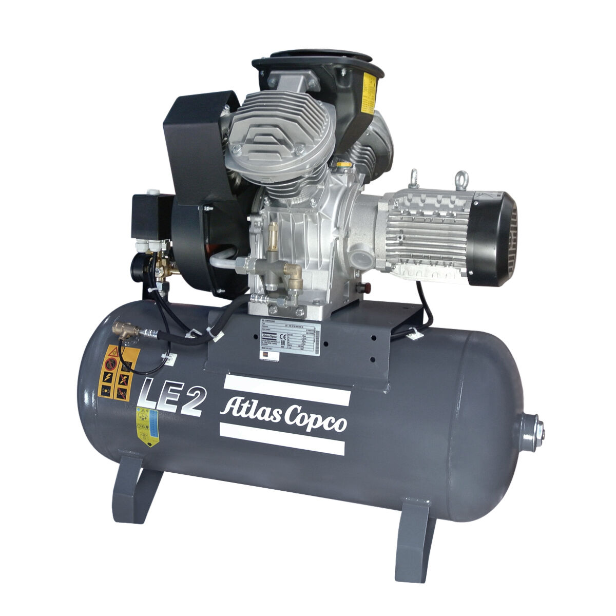 Atlas Copco Kolbenkompressor LE 2 - 10 bar TM inkl. Behälter 90 L | Aussteller