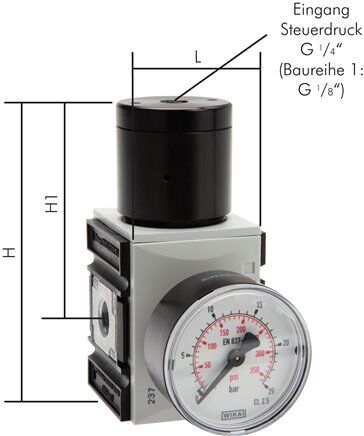 Regolatore di pressione FUTURA (amplificatore di volume), G 3/4", Futura 4