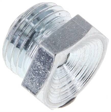 Ingrassatore a imbuto dritto, G 1/8", acciaio zincato