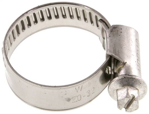 12mm Collier de serrage 20 - 32mm, 1.4301 (W4) (NORMA)