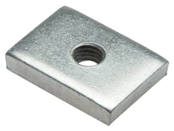 Piastra filettata con testa a martello HG, M 8, acciaio inox A4 (33 x 23 x 6)