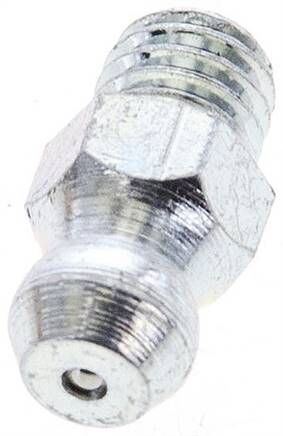 Ingrassatore conico dritto, M 6 (conico), acciaio zincato