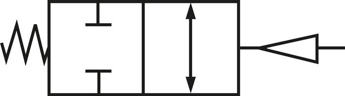 Pneum. Klappe DN300-PN16 (DIN/EN) GGG40/GGG40 epoxidbeschichtet/EPDM,  Feder-schließend